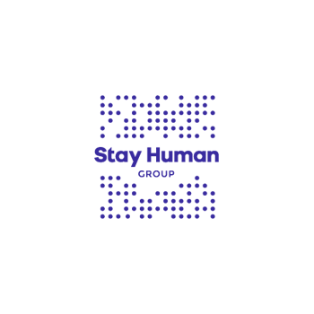 logo stay human